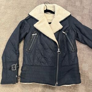 Barbour Battalion Quilted Jacket Navy Women’s (Size 4)